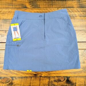 32 Degrees Ladies' Tech Skort Inner Layer Shorts Elastic Waist Blue Small